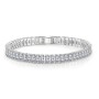 Bratara eleganta de mana BRM019AA Argintie cu cristale din zircon